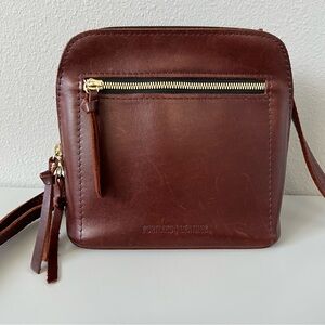 Portland Leather Luna Crossbody Bag in Cognac